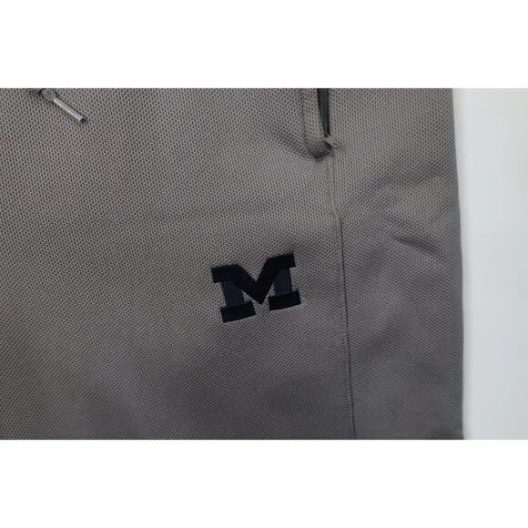 Vtg Y2K Adidas Mens L Team Issued University of Michigan Football Wide Leg Pants